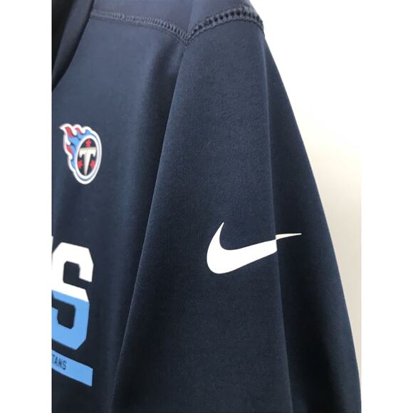 Nike NFL Tennessee Titans Blue Hoodie Pullover Sweatshirt Size M - Picture 4 of 10